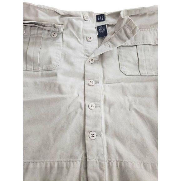 GAP Mini Skirt Beige - Size 10 - Picture 3 of 5